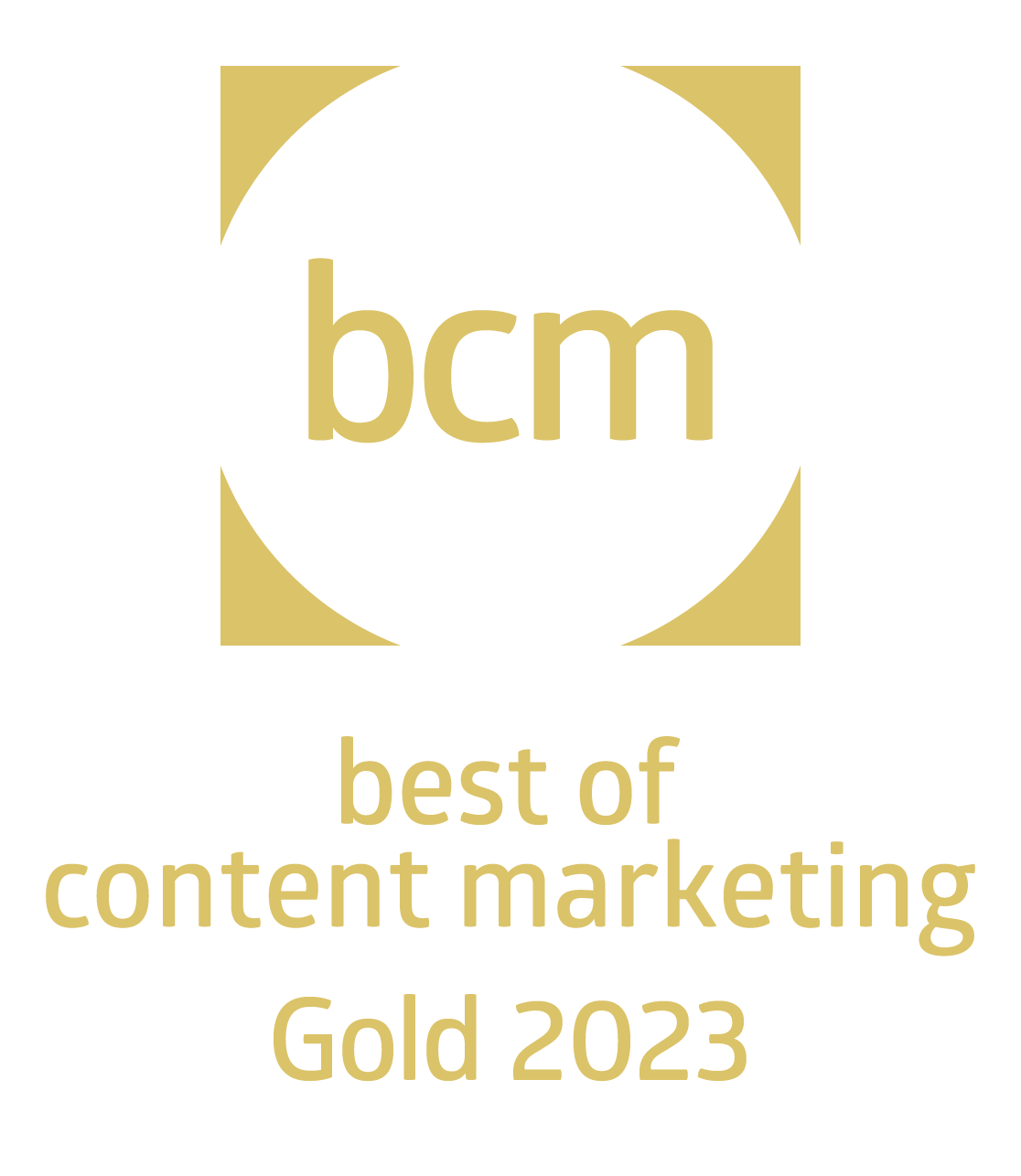 Best of Content Marketing Award 2023 Gold